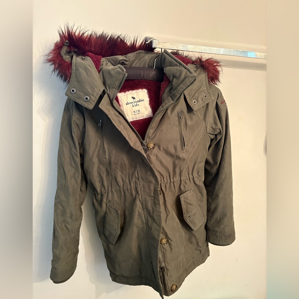 Abercrombie kids winter coat parka size 11/12